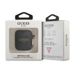 Carcasa Guess Silicone Glitter compatibila cu Apple AirPods 1/2, Negru 4 - lerato.ro