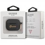Carcasa Guess Silicone Vintage Script compatibila cu Apple AirPods 3, Negru 4 - lerato.ro