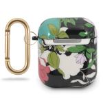 Carcasa Guess N.1 Flower Collection compatibila cu Apple AirPods 1/2, Verde 3 - lerato.ro