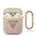 Carcasa Guess Tie and Dye Collection compatibila cu Apple AirPods 1/2, Roz 2 - lerato.ro