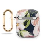 Carcasa Guess N.3 Flower Collection compatibila cu Apple AirPods 1/2, Albastru 3 - lerato.ro