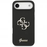 Carcasa Guess Silicone Big 4G Script compatibila cu iPhone 17 Air, Negru 2 - lerato.ro