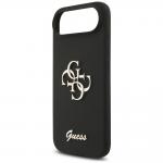 Carcasa Guess Silicone Big 4G Script compatibila cu iPhone 17 Air, Negru 7 - lerato.ro