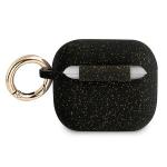 Carcasa Guess Silicone Glitter compatibila cu Apple AirPods 3, Negru 3 - lerato.ro
