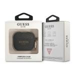 Carcasa Guess Silicone Glitter compatibila cu Apple AirPods 3, Negru 4 - lerato.ro