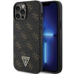 Carcasa Guess 4G Triangle Metal Logo compatibila cu iPhone 14 Pro, Negru 4 - lerato.ro