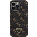Carcasa Guess 4G Triangle Metal Logo compatibila cu iPhone 14 Pro, Negru 2 - lerato.ro