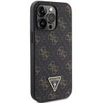 Carcasa Guess 4G Triangle Metal Logo compatibila cu iPhone 14 Pro, Negru 5 - lerato.ro