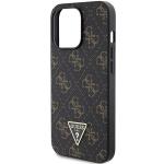 Carcasa Guess 4G Triangle Metal Logo compatibila cu iPhone 14 Pro, Negru 7 - lerato.ro