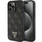 Carcasa Guess 4G Triangle Metal Logo compatibila cu iPhone 14 Pro Max, Negru 4 - lerato.ro