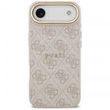 Carcasa Guess 4G PU Classic Logo cu MagSafe compatibila cu iPhone 17 Air, Roz