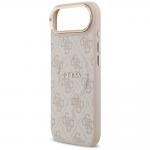 Carcasa Guess 4G PU Classic Logo cu MagSafe compatibila cu iPhone 17 Air, Roz 7 - lerato.ro