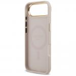 Carcasa Guess 4G PU Classic Logo cu MagSafe compatibila cu iPhone 17 Air, Roz 8 - lerato.ro