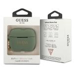 Carcasa Guess Silicone Glitter compatibila cu Apple AirPods Pro, Khaki 4 - lerato.ro