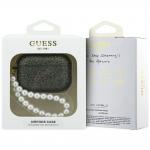 Carcasa Guess Glitter Pearl Strap compatibila cu Apple AirPods Pro 3, Khaki 5 - lerato.ro