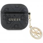 Carcasa Guess 4G Strass Charm compatibila cu Apple AirPods 4, Negru 2 - lerato.ro