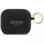 Carcasa Guess Silicone Glitter Ring compatibila cu Apple AirPods Pro 3, Negru 2 - lerato.ro