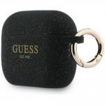 Carcasa Guess Silicone Glitter Ring compatibila cu Apple AirPods Pro 3, Negru 4 - lerato.ro
