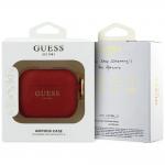 Carcasa Guess Silicone Glitter Ring compatibila cu Apple AirPods Pro 3, Rosu 5 - lerato.ro
