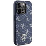 Carcasa Guess 4G Triangle Metal Logo compatibila cu iPhone 15 Pro, Blue 5 - lerato.ro