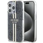 Carcasa Guess IML 4G Gold Stripe compatibila cu iPhone 15 Pro Max, Negru 4 - lerato.ro