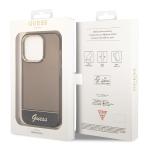 Carcasa Guess Translucent compatibila cu iPhone 14 Pro, Negru 9 - lerato.ro