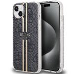 Carcasa Guess IML 4G Gold Stripe compatibila cu iPhone 15 Plus / 14 Plus, Negru 4 - lerato.ro