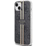 Carcasa Guess IML 4G Gold Stripe compatibila cu iPhone 15 Plus / 14 Plus, Negru 3 - lerato.ro