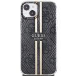 Carcasa Guess IML 4G Gold Stripe compatibila cu iPhone 15 Plus / 14 Plus, Negru 2 - lerato.ro
