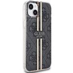 Carcasa Guess IML 4G Gold Stripe compatibila cu iPhone 15 Plus / 14 Plus, Negru 5 - lerato.ro