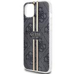 Carcasa Guess IML 4G Gold Stripe compatibila cu iPhone 15 Plus / 14 Plus, Negru 7 - lerato.ro