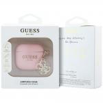 Carcasa Guess Silicone 4G Charm compatibila cu Apple AirPods 4, Roz 4 - lerato.ro