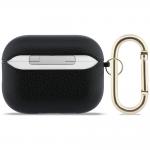 Carcasa Guess Grained Classic Logo Hook compatibila cu Apple AirPods Pro 3, Negru 3 - lerato.ro