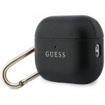 Carcasa Guess Grained Classic Logo Hook compatibila cu Apple AirPods Pro 3, Negru 4 - lerato.ro