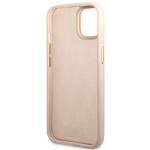 Carcasa Guess 4G Vintage Gold Logo compatibila cu iPhone 14, Roz 8 - lerato.ro