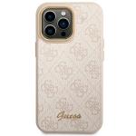Carcasa Guess 4G Vintage Gold Logo compatibila cu iPhone 14 Pro Max, Roz 2 - lerato.ro