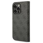 Carcasa flip cover Guess 4G Vintage Gold Logo compatibila cu iPhone 14 Pro Max, Negru 3 - lerato.ro