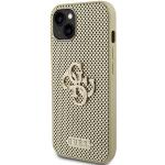 Carcasa Guess Perforated 4G Glitter compatibila cu iPhone 15, Gold 3 - lerato.ro