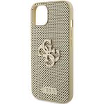 Carcasa Guess Perforated 4G Glitter compatibila cu iPhone 15, Gold 7 - lerato.ro