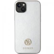 Carcasa Guess 4G Strass Metal Logo  compatibila cu iPhone 15 Plus, Siver