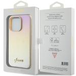Carcasa Guess Saffiano Iridescent Script compatibila cu iPhone 15 Pro, Gold 9 - lerato.ro