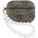 Carcasa Guess 4G Pearl Strap compatibila cu Apple AirPods Pro 3, Maro 2 - lerato.ro