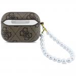 Carcasa Guess 4G Pearl Strap compatibila cu Apple AirPods Pro 3, Maro 3 - lerato.ro