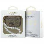 Carcasa Guess 4G Pearl Strap compatibila cu Apple AirPods Pro 3, Maro 5 - lerato.ro
