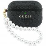 Carcasa Guess 4G Pearl Strap compatibila cu Apple AirPods Pro 3, Negru 2 - lerato.ro