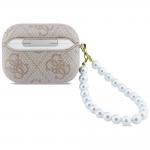 Carcasa Guess 4G Pearl Strap compatibila cu Apple AirPods Pro 3, Roz 3 - lerato.ro