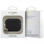 Carcasa Guess Rhinestone Triangle Charm compatibila cu Apple AirPods Pro 3, Negru 4 - lerato.ro