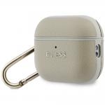 Carcasa Guess Grained Classic Logo Hook compatibila cu Apple AirPods Pro 3, Gold 4 - lerato.ro
