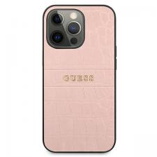 Carcasa Guess Croco Collection compatibila cu iPhone 13 / 13 Pro, Roz