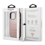 Carcasa Guess Croco Collection compatibila cu iPhone 13 / 13 Pro, Roz 9 - lerato.ro